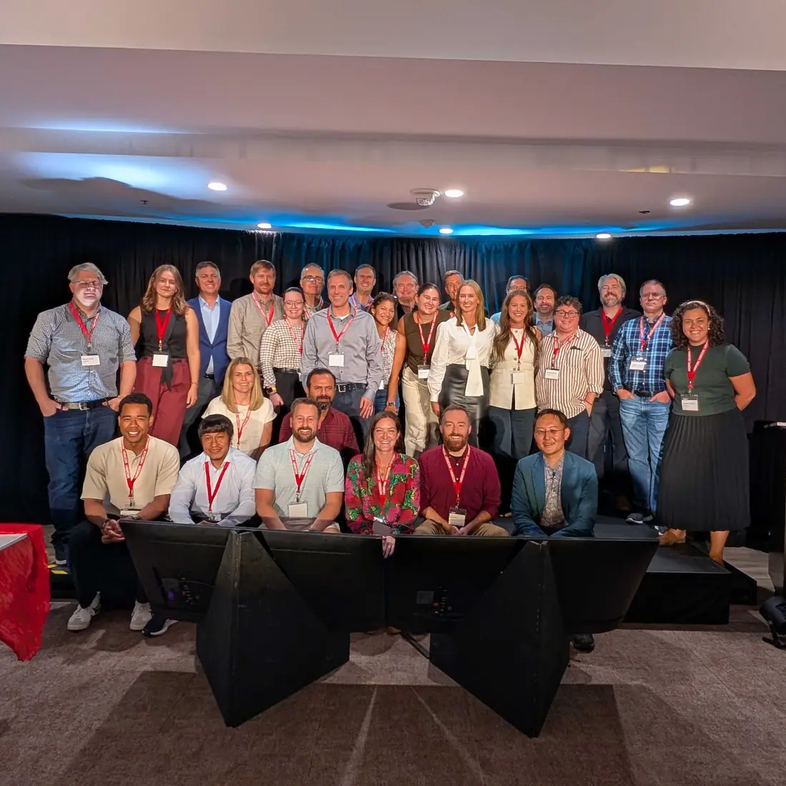 Living Security team members on the stage at HRMCon 2026 in Austin, the conference the company hosts