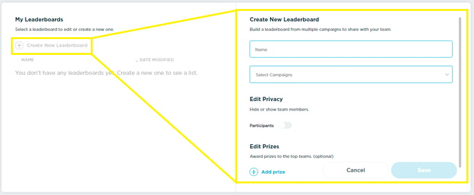 Create Leaderboard