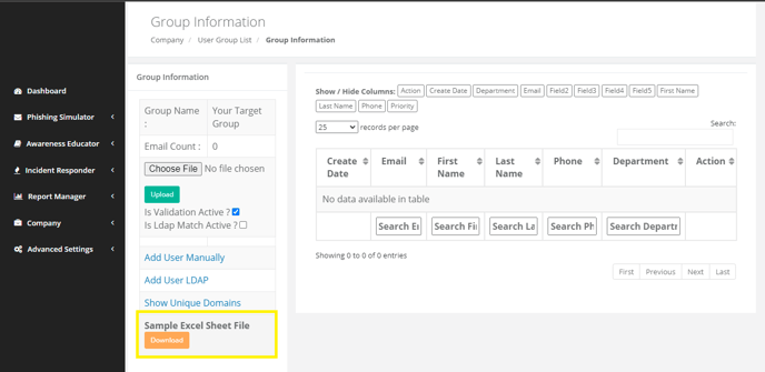 Download CSV Sample