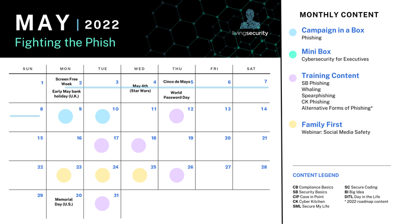 May 2022 - Living Security Securiy Program Calendar