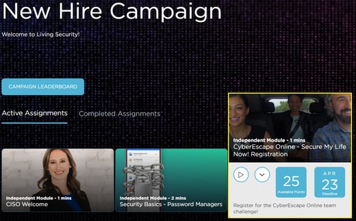 New Hire Dashboard