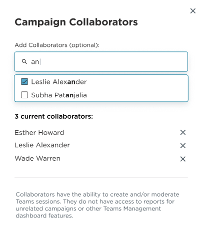 Collaborator add