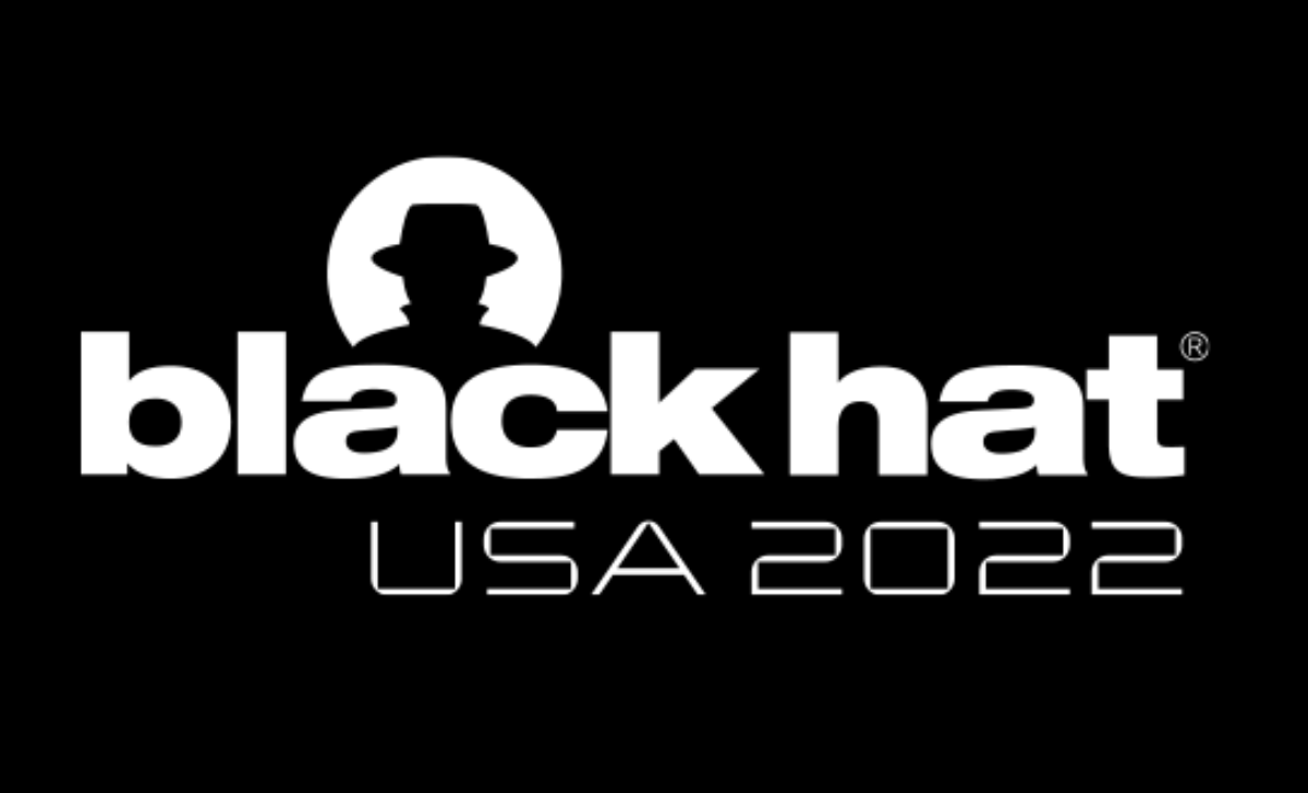 black hat 2022 large logo on black