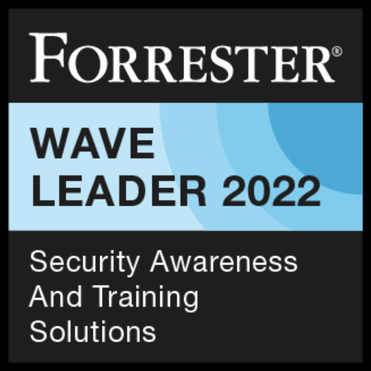 Forrester Wave Badge - Black Border
