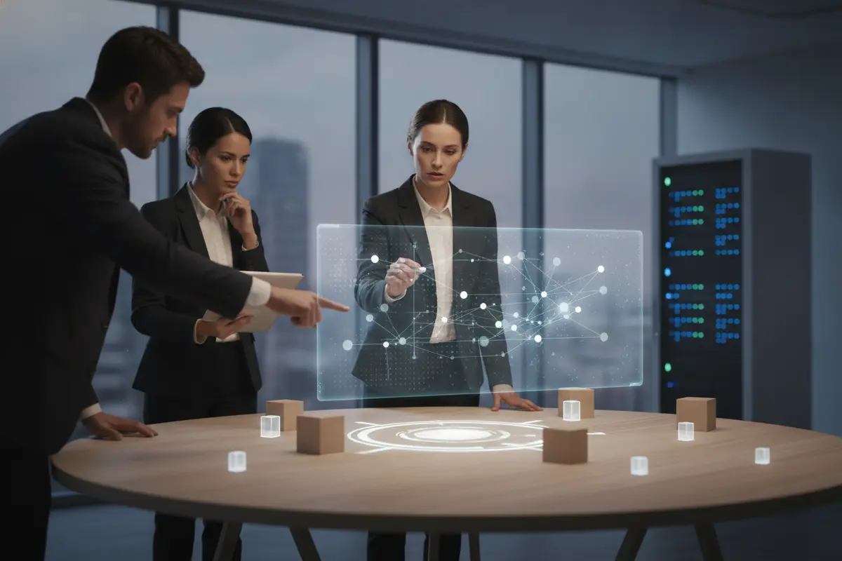 A security team maps behavior, identity and access, and threat signals to a review workflow