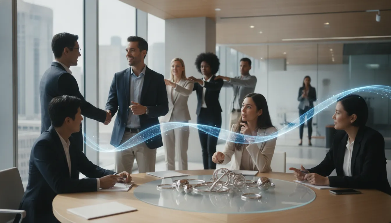 Security leaders and employees collaborating on a human-centered security strategy