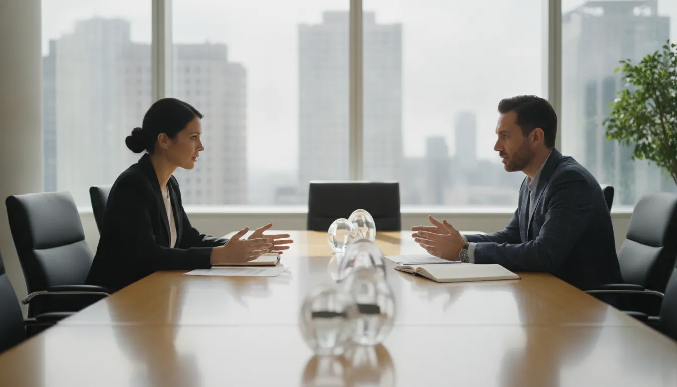 Financial services security leaders collaborating on human risk decisions